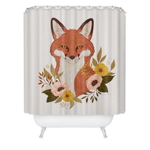 Avenie Countryside Garden Fox Shower Curtain