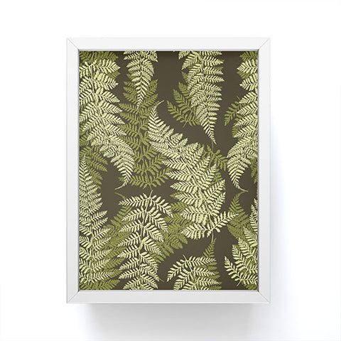 Avenie Countryside Garden Green Ferns Framed Mini Art Print