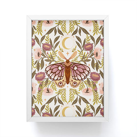 Avenie Countryside Garden Moth Framed Mini Art Print