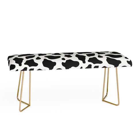 Avenie Cow Print Bench