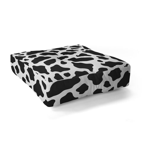 Avenie Cow Print Floor Pillow Square