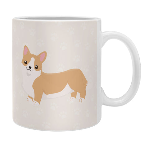 Avenie Dog Pattern Corgi Coffee Mug