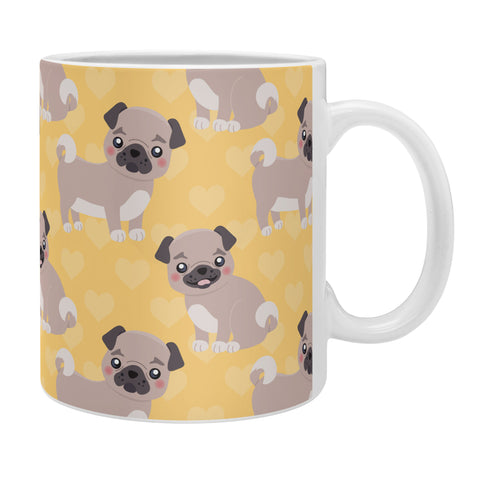 Avenie Dog Pattern Pugs Coffee Mug