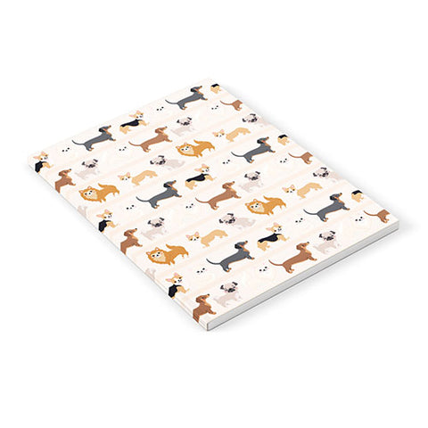 Avenie Dogs n a Row Pattern Notebook