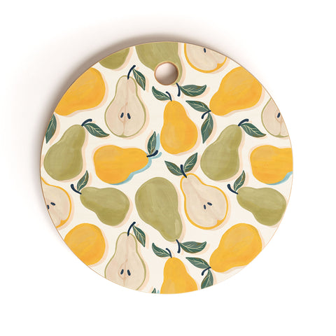 Avenie Fruit Salad Collection Pears I Cutting Board Round
