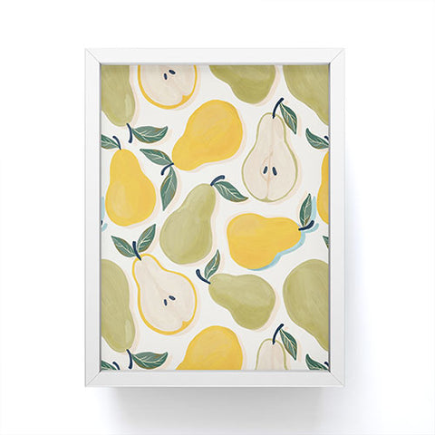 Avenie Fruit Salad Collection Pears I Framed Mini Art Print