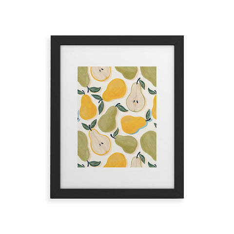 Avenie Fruit Salad Collection Pears I Framed Art Print