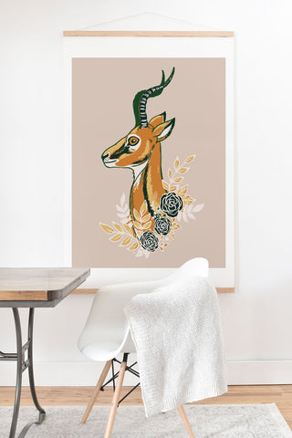 Avenie Gazelle Spring Collection Art Print And Hanger