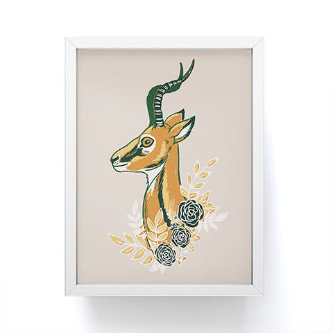 Avenie Gazelle Spring Collection Framed Mini Art Print