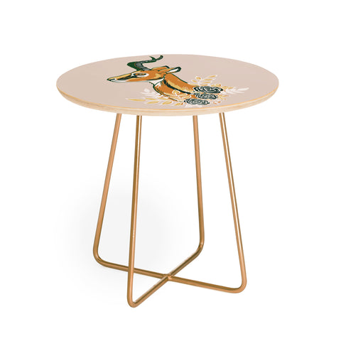 Avenie Gazelle Spring Collection Round Side Table