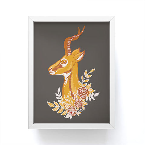 Avenie Gazelle Summer Collection Framed Mini Art Print