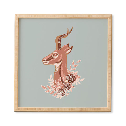 Avenie Gazelle Winter Collection Framed Wall Art