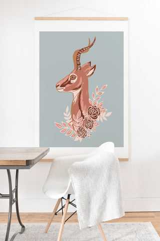 Avenie Gazelle Winter Collection Art Print And Hanger
