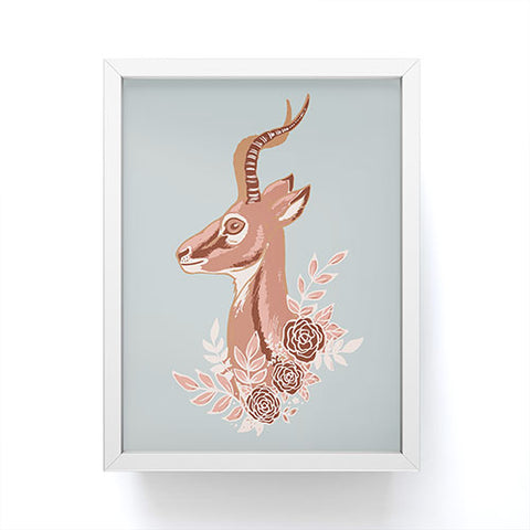 Avenie Gazelle Winter Collection Framed Mini Art Print