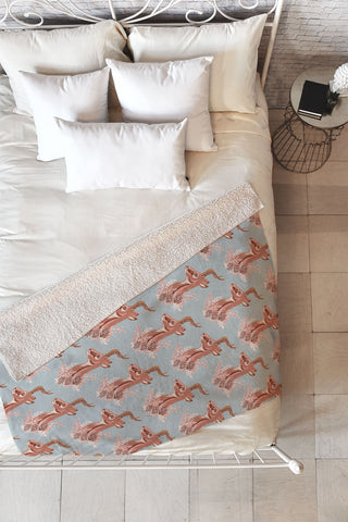 Avenie Gazelle Winter Collection Fleece Throw Blanket