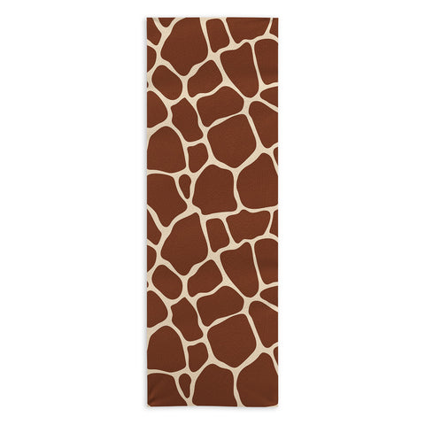 Avenie Giraffe Print Yoga Towel