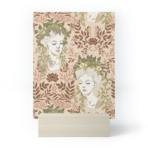Avenie Goddess Head Planters Pastel Mini Art Print