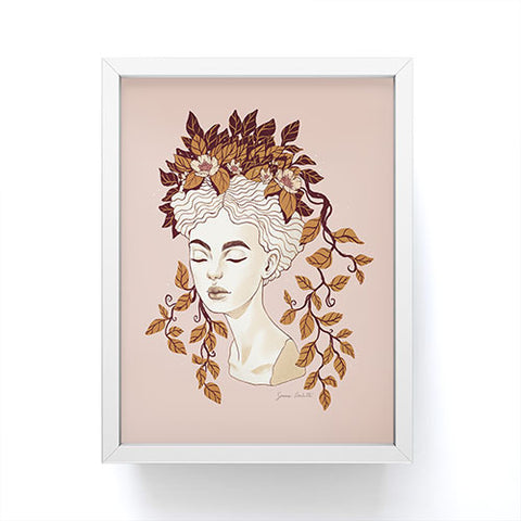 Avenie Goddess Planter Right Autumn Framed Mini Art Print