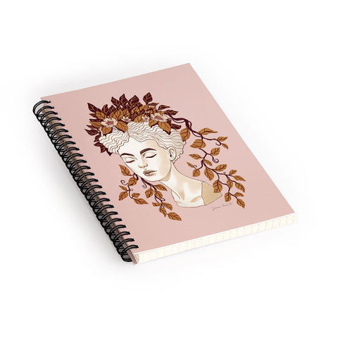 Avenie Goddess Planter Right Autumn Spiral Notebook