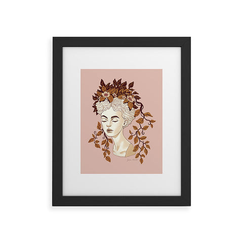 Avenie Goddess Planter Right Autumn Framed Art Print