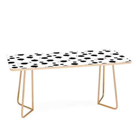 Avenie Ink Blotches Black and White Coffee Table