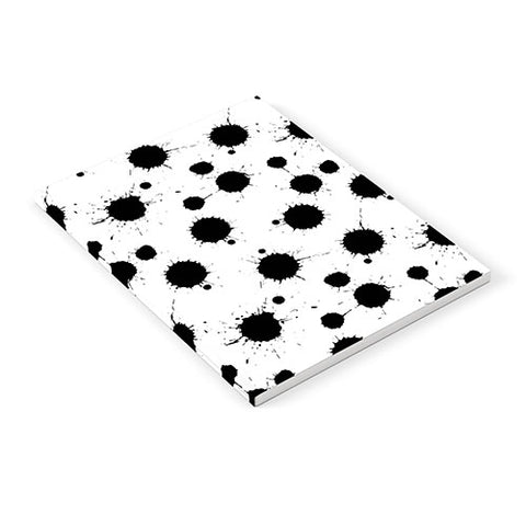 Avenie Ink Blotches Black and White Notebook