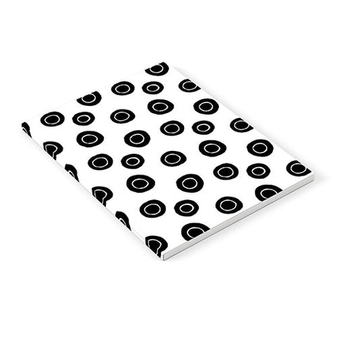 Avenie Ink Circles Black and White Notebook