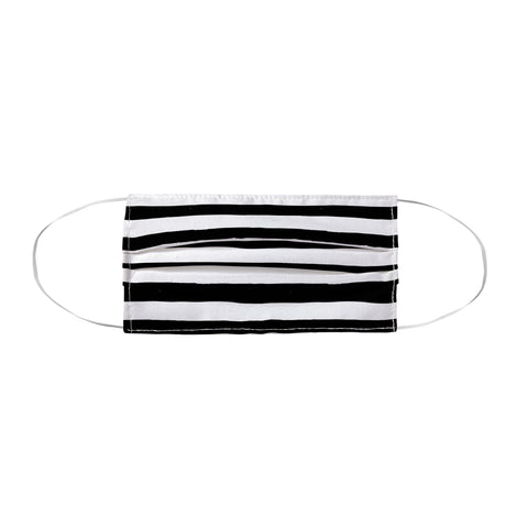 Avenie Ink Stripes Black and White Face Mask