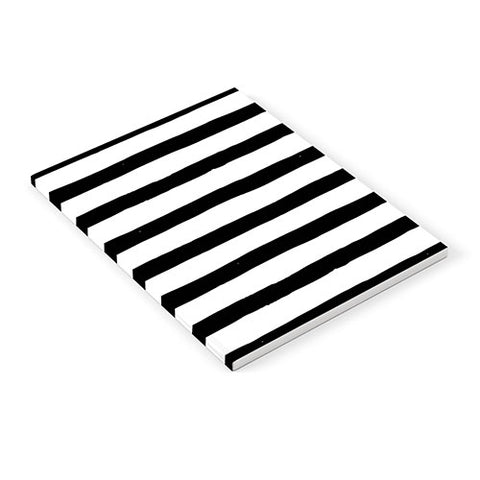 Avenie Ink Stripes Black and White Notebook