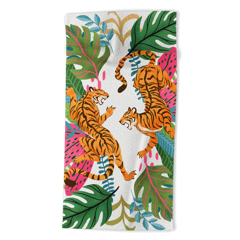 Avenie Jungle Cats II Beach Towel