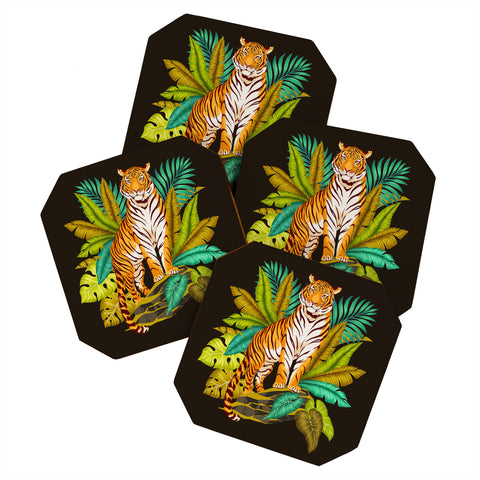 Avenie Jungle Tiger Coaster Set