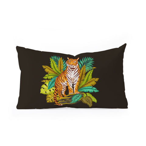 Avenie Jungle Tiger Oblong Throw Pillow