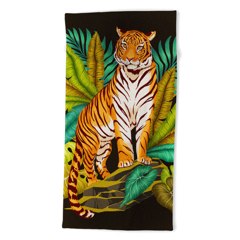 Avenie Jungle Tiger Beach Towel