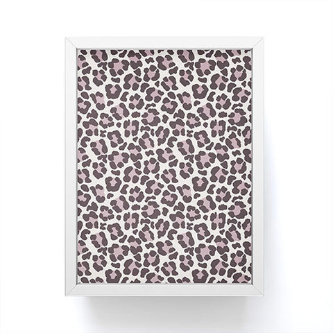 Avenie Leopard Print Light Framed Mini Art Print