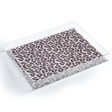 Avenie Leopard Print Light Acrylic Tray