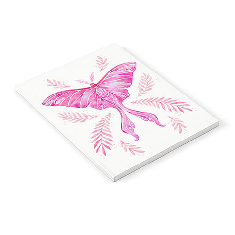 Avenie Luna Moth Bright Pink Notebook