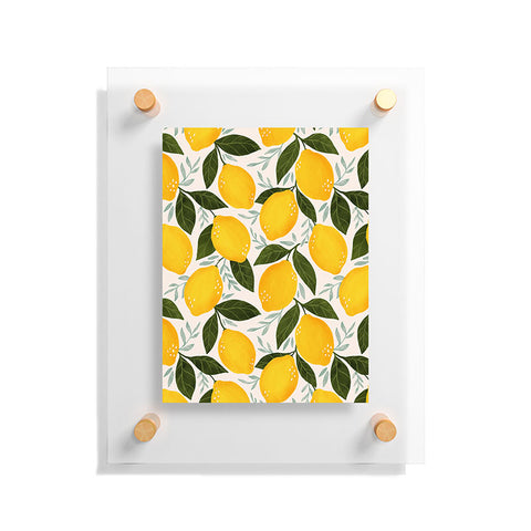 Avenie Mediterranean Summer Lemons I Floating Acrylic Print