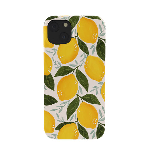 Avenie Mediterranean Summer Lemons I Phone Case