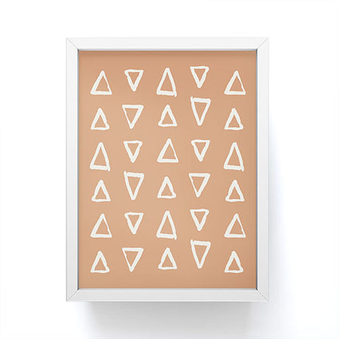 Avenie Modern Boho Triangles Framed Mini Art Print