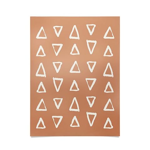 Avenie Modern Boho Triangles Poster
