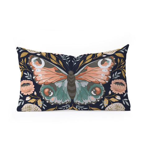 Avenie Morris Inspired Butterfly II Oblong Throw Pillow