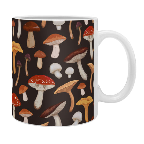 Avenie Mushroom Medley Pattern Coffee Mug