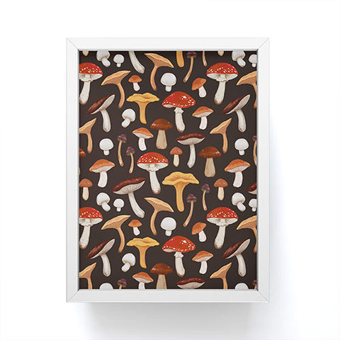 Avenie Mushroom Medley Pattern Framed Mini Art Print