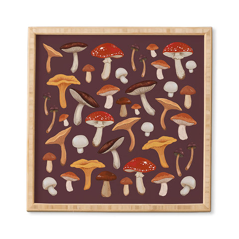 Avenie Mushroom Woodland Framed Wall Art