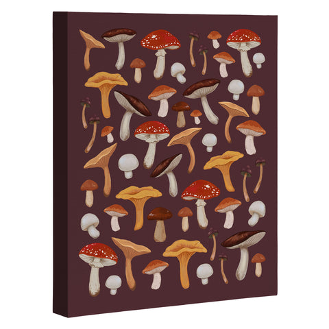 Avenie Mushroom Woodland Art Canvas