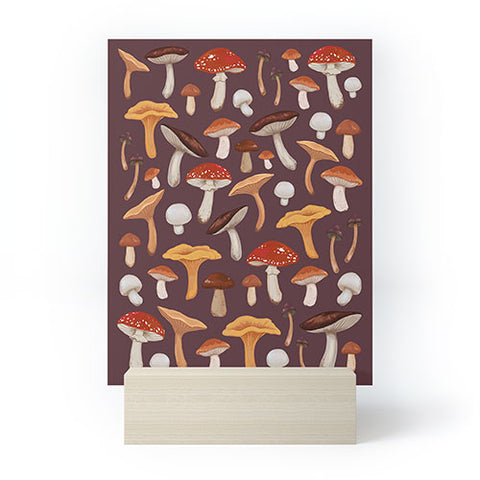 Avenie Mushroom Woodland Mini Art Print