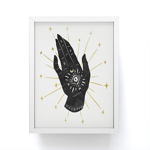 Avenie Mystic Hand with Eye Framed Mini Art Print