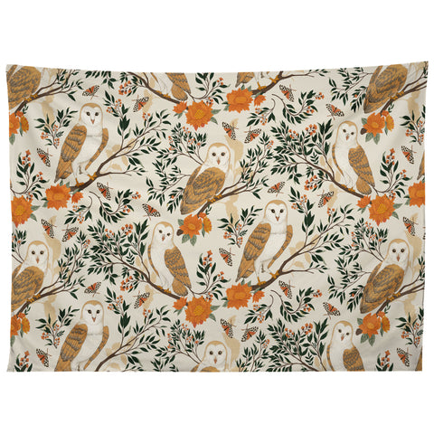 Avenie Owl Forest I Tapestry