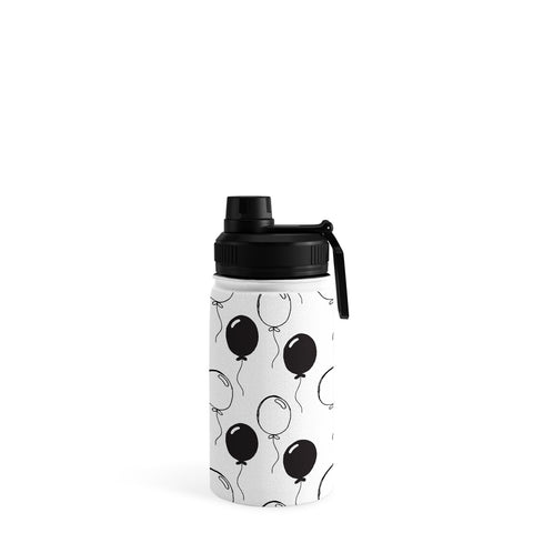 Avenie Party Balloons Black and White Water Bottle
