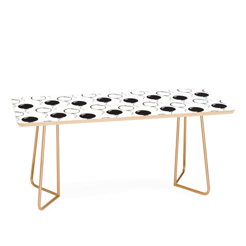 Avenie Party Balloons Black and White Coffee Table
